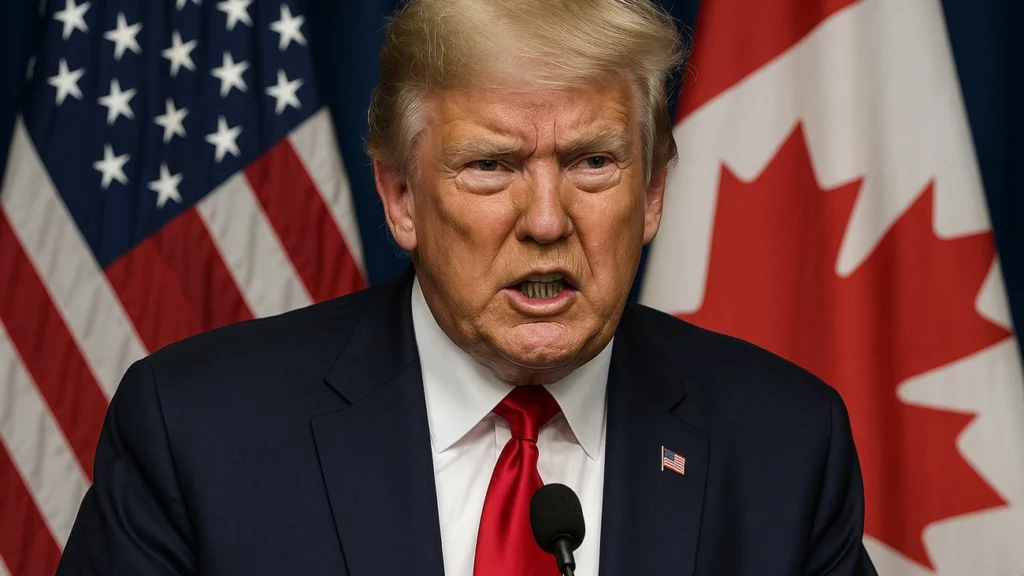 Trump rompe com o Canadá e causa alerta global: anúncio explode em crise comercial inédita entre os dois países 1 Trump rompe com o Canadá e causa alerta global: anúncio explode em crise comercial inédita entre os dois países